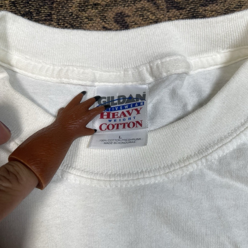 Vtg Petsmart Just a Buck Change Their Luck y2k White t-shirt Mens Size Large - Picture 3 of 7